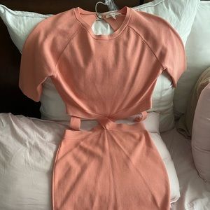 English Rose cutout mini dress